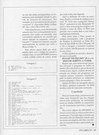 Revista CPU MSX - No. 27 - 1988