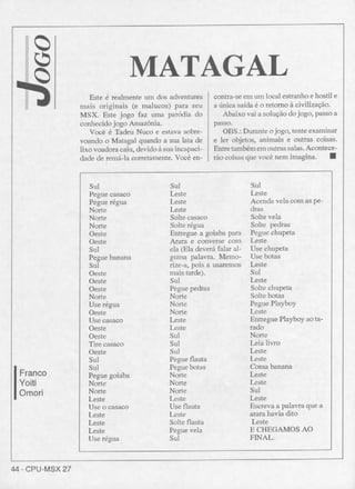 Revista CPU MSX - No. 27 - 1988