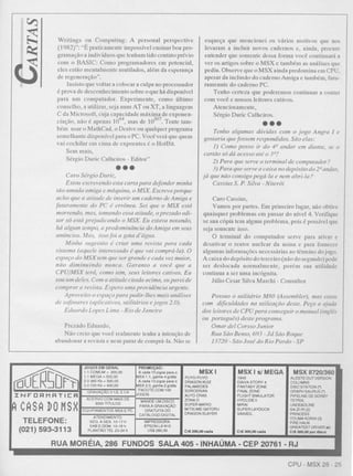 Revista CPU MSX AMIGA - No. 28 - 1988