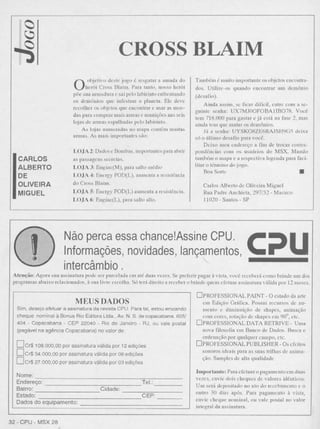 Revista CPU MSX AMIGA - No. 28 - 1988