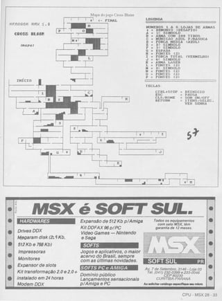 Revista CPU MSX AMIGA - No. 28 - 1988
