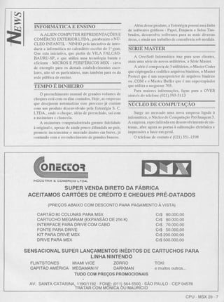 Revista CPU MSX AMIGA - No. 28 - 1988