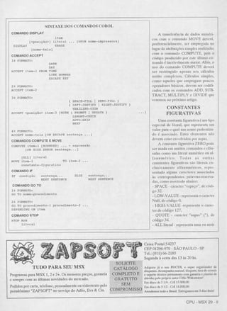 Revista CPU MSX AMIGA - No. 29 - 1988