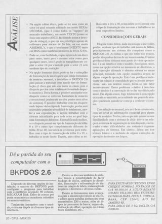 Revista CPU MSX AMIGA - No. 29 - 1988