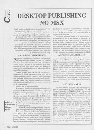 Revista CPU MSX AMIGA - No. 29 - 1988