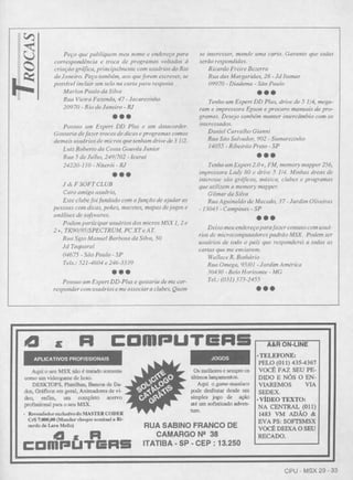 Revista CPU MSX AMIGA - No. 29 - 1988