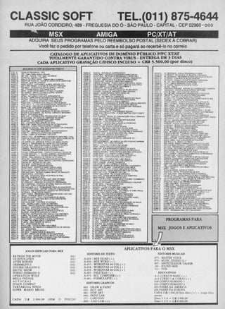 Revista CPU MSX AMIGA - No. 29 - 1988