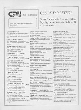 Revista CPU MSX AMIGA - No. 29 - 1988