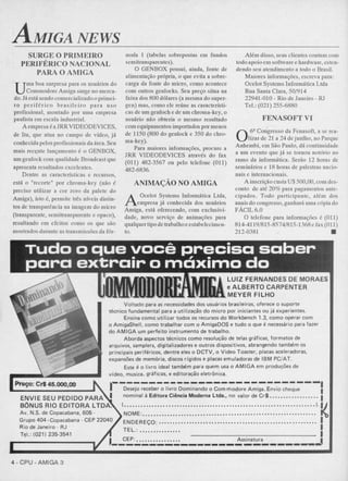 Revista CPU MSX AMIGA - No. 29 - 1988