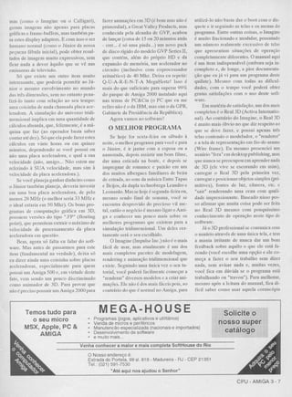 Revista CPU MSX AMIGA - No. 29 - 1988