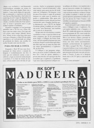 Revista CPU MSX AMIGA - No. 29 - 1988