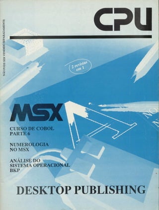 Revista CPU MSX AMIGA - No. 29 - 1988