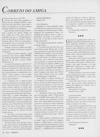 Revista CPU MSX AMIGA - No. 29 - 1988