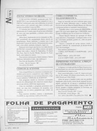 Revista CPU MSX AMIGA - No. 29 - 1988