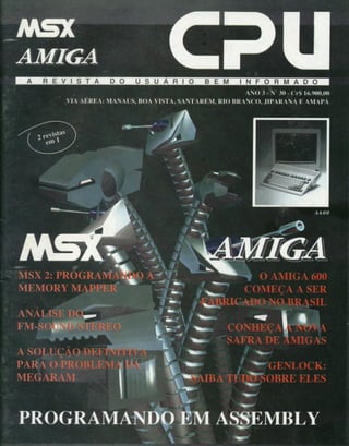 Revista CPU MSX AMIGA - No. 30 - 1988