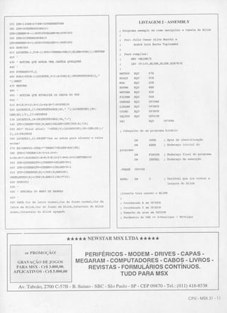 Revista CPU MSX AMIGA - No. 31 - 1988