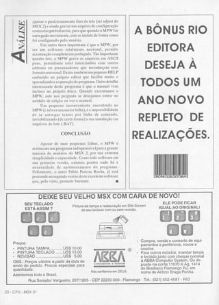 Revista CPU MSX AMIGA - No. 31 - 1988