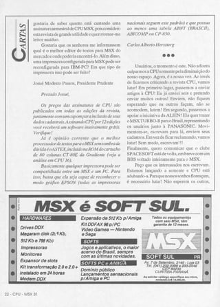 Revista CPU MSX AMIGA - No. 31 - 1988