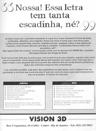 Revista CPU MSX AMIGA - No. 31 - 1988