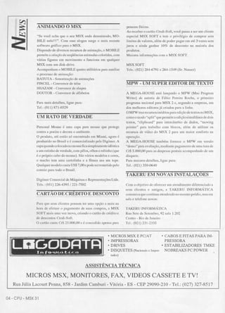 Revista CPU MSX AMIGA - No. 31 - 1988