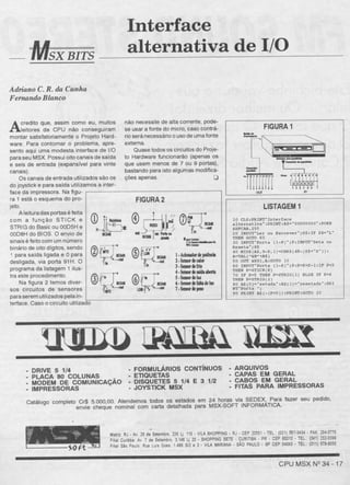 Revista CPU MSX AMIGA - No. 34 - 1988