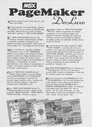 Revista CPU MSX AMIGA - No. 34 - 1988