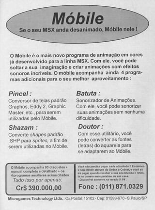 Revista CPU MSX AMIGA - No. 34 - 1988