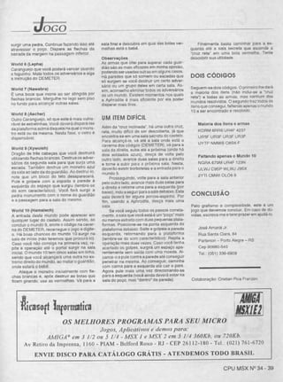 Revista CPU MSX AMIGA - No. 34 - 1988