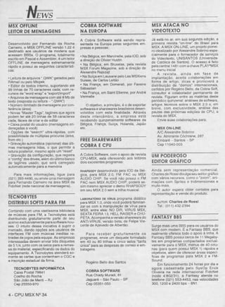 Revista CPU MSX AMIGA - No. 34 - 1988