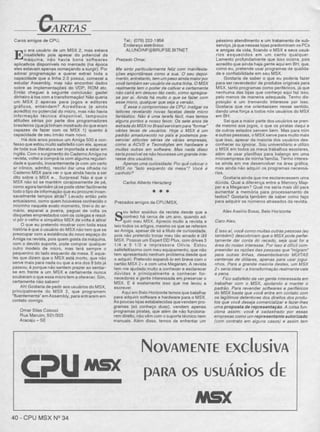 Revista CPU MSX AMIGA - No. 34 - 1988