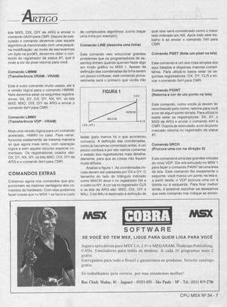 Revista CPU MSX AMIGA - No. 34 - 1988
