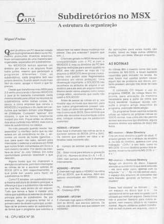 Revista CPU MSX AMIGA - No. 35 - 1988