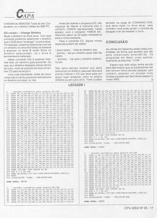 Revista CPU MSX AMIGA - No. 35 - 1988
