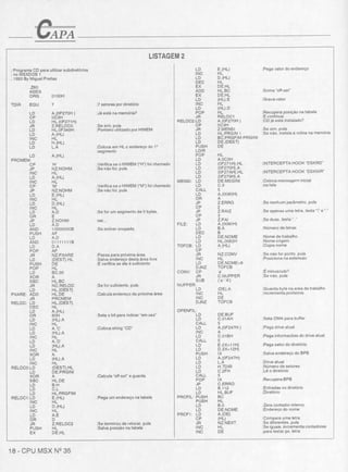 Revista CPU MSX AMIGA - No. 35 - 1988