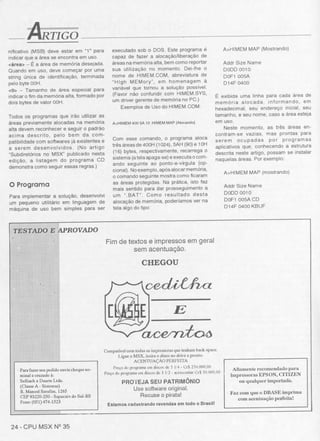 Revista CPU MSX AMIGA - No. 35 - 1988