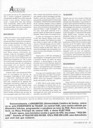 Revista CPU MSX AMIGA - No. 35 - 1988