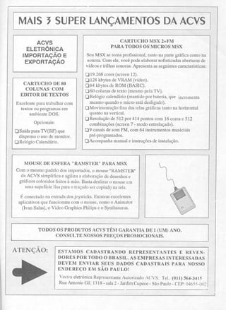 Revista CPU MSX AMIGA - No. 35 - 1988