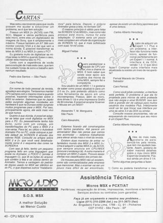 Revista CPU MSX AMIGA - No. 35 - 1988