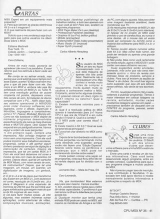 Revista CPU MSX AMIGA - No. 35 - 1988