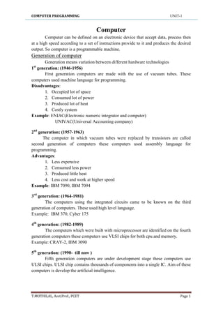 Cp unit 1 | PDF
