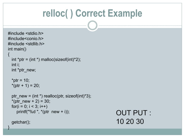 Dynamic Memory allocation | PPT