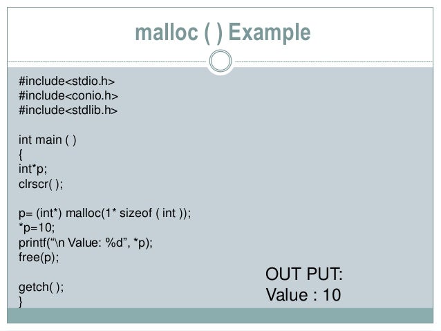 Dynamic Memory Allocation dynamic-memory-allocation