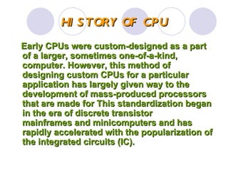 Cpu ppt cse | PPT