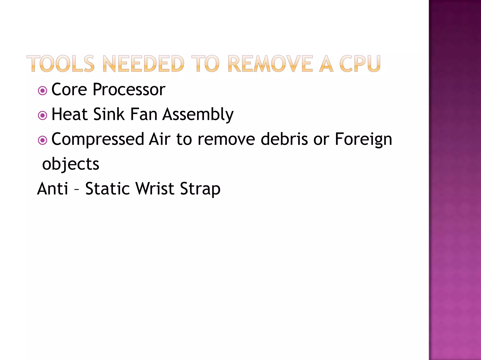 Cpu presentation | PPTX