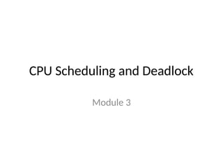 CPU Scheduling.pptx this is operating system | PPTX
