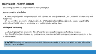 CPU SCHEDULING and cpu algorithm for exam | PPTX