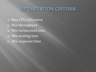 Cpu scheduling algorithm on windows | PPT