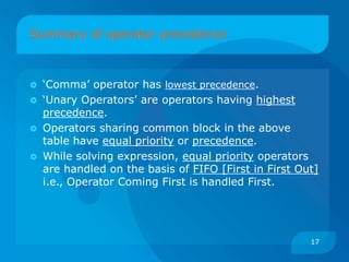 Type Conversion, Precedence and Associativity | PPTX | Programming ...