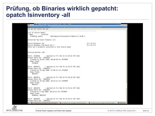 Überblick über das OPatch-Utilityopatch -help