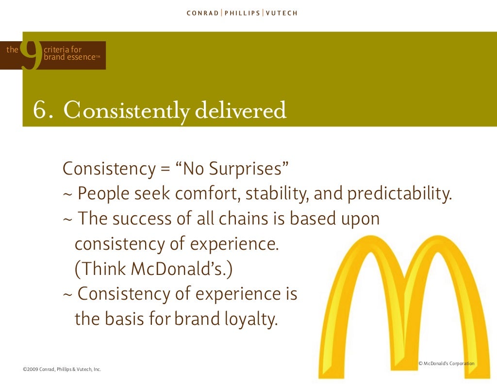 the criteria for brand essence